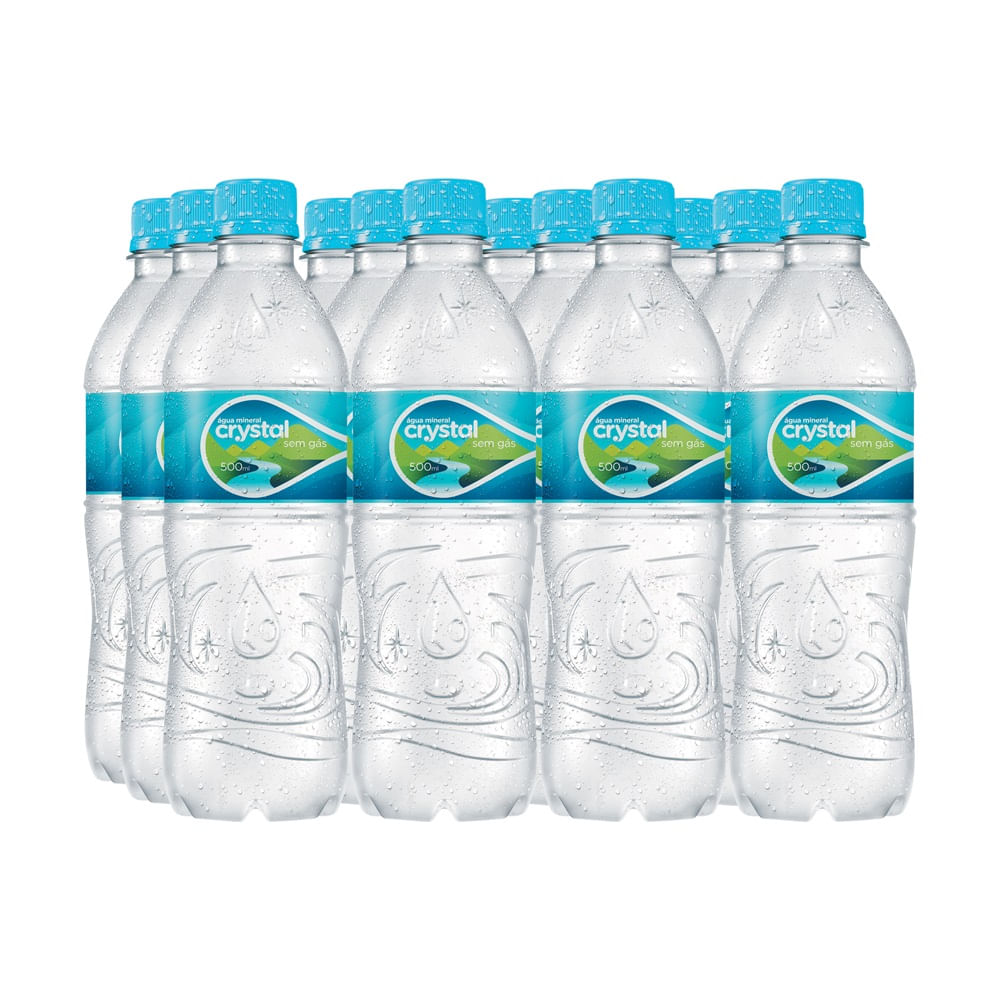12 Pack Agua Cristal -600ml