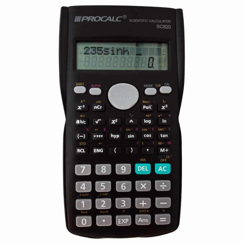 CalculadoraCientificaProcalcSC820