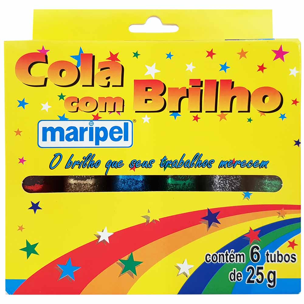 ColaColoridacomBrilho6CoresMaripel