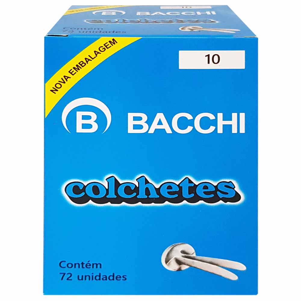 ColcheteN10Bacchi72Unidades