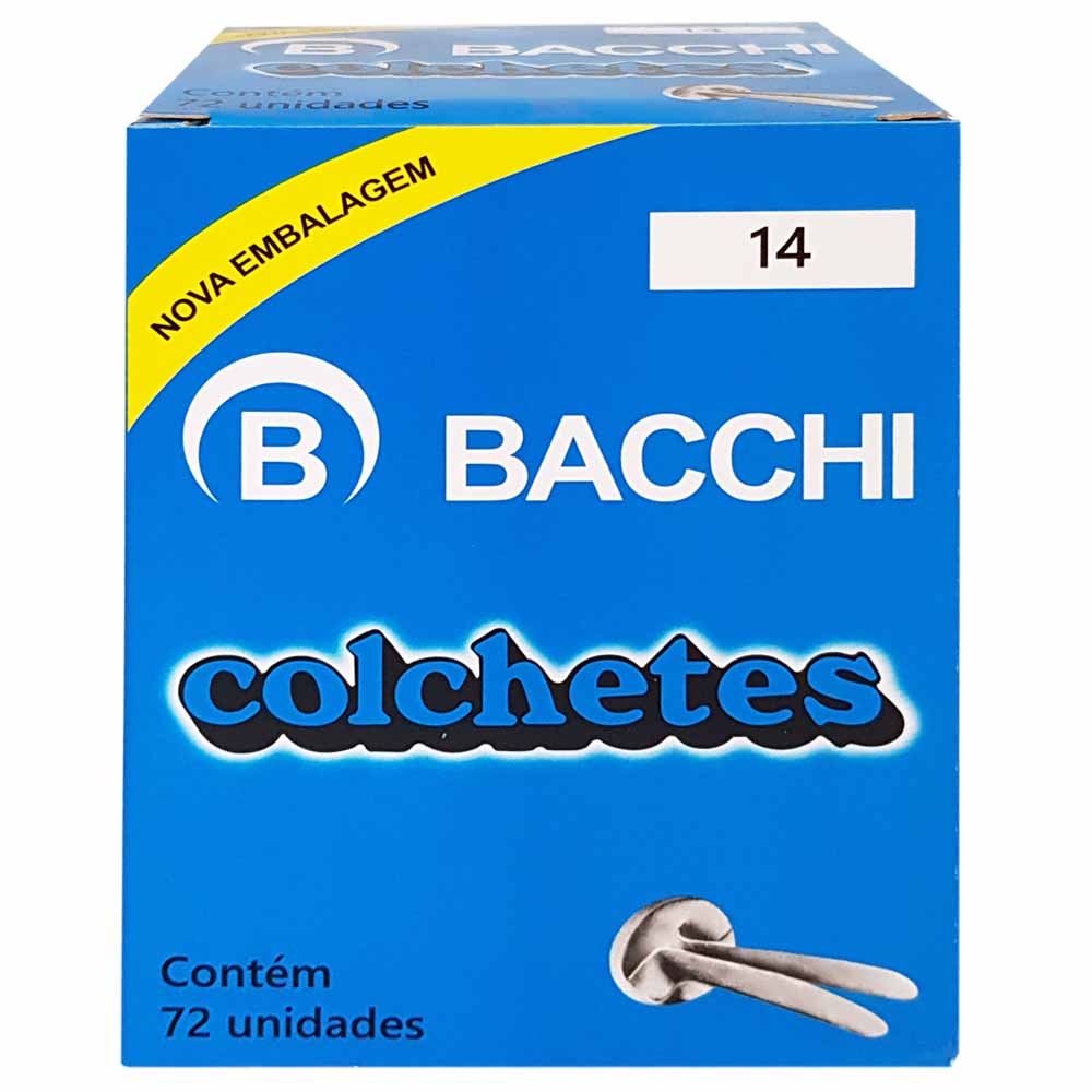 ColcheteN14Bacchi72Unidades