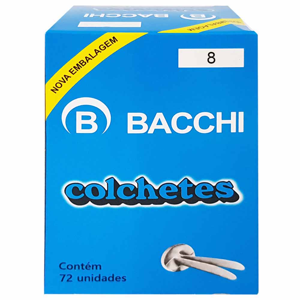 ColcheteN8Bacchi72Unidades