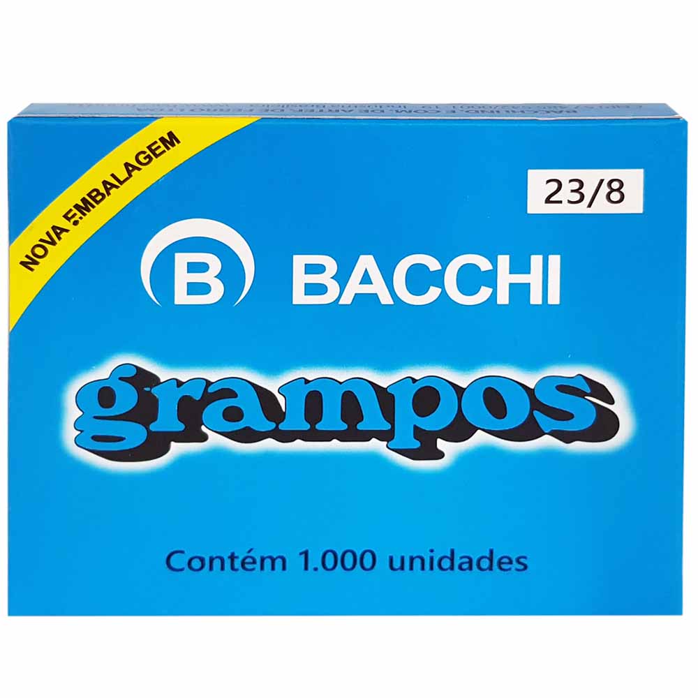 Grampo238GalvanizadoBacchi1000Unidades