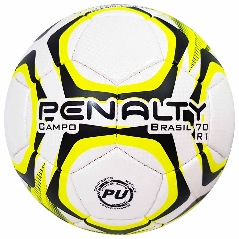 Bola de Futebol Penalty Oficial Brasil 70 R1 Campo Amarela