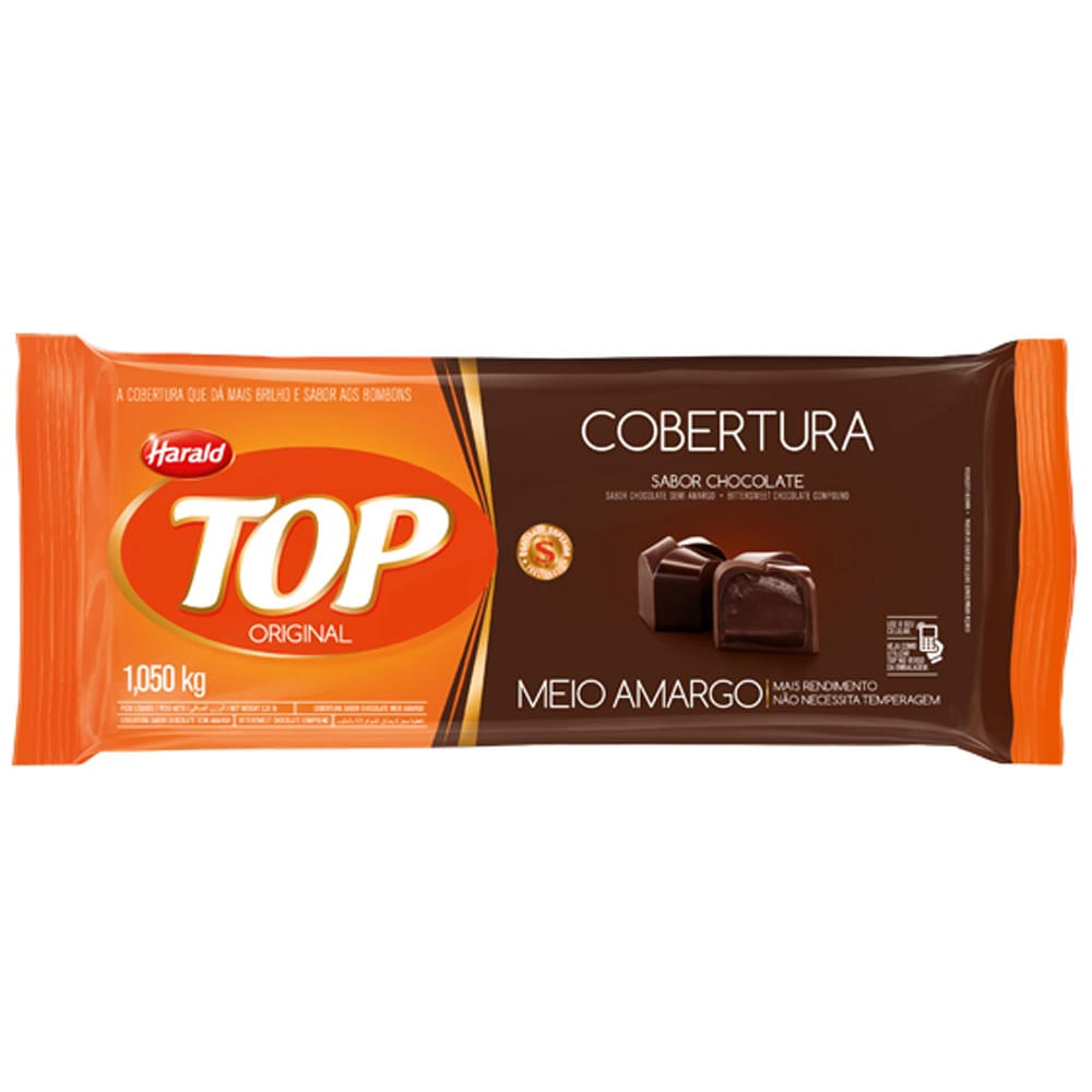 ChocolateHaraldTopBarra105KgMeioAmargo