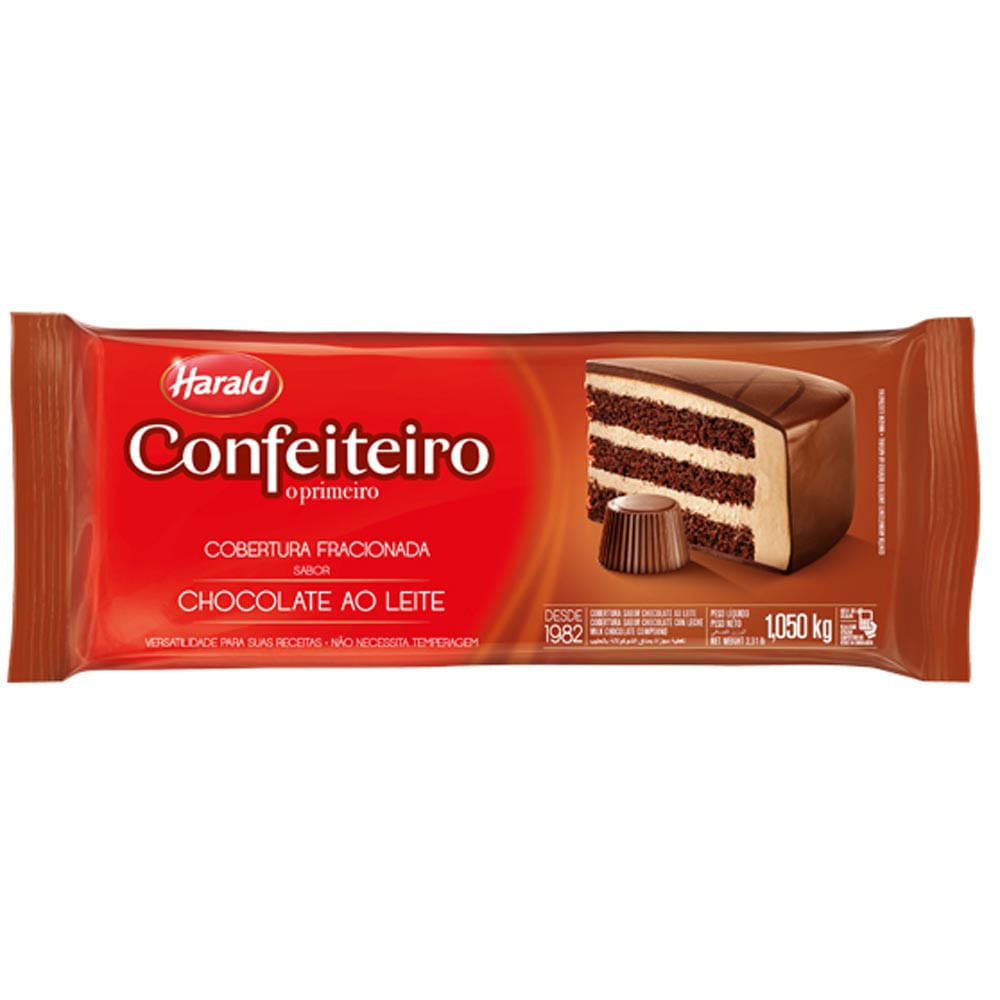 ChocolateHaraldConfeiteiroBarra105KgAoLeite
