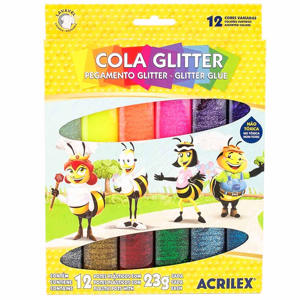 ColaGlitter12CoresAcrilex
