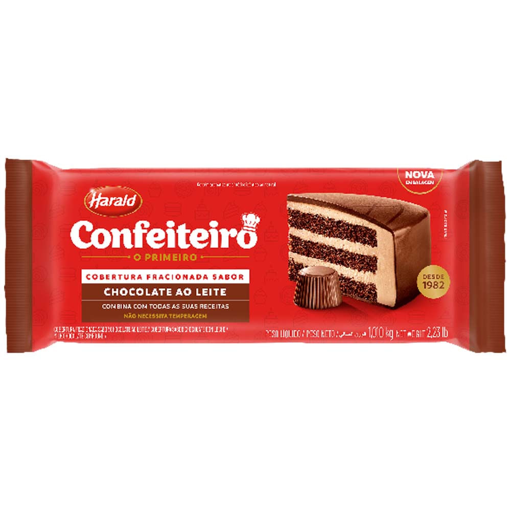 ChocolateHaraldConfeiteiroBarra101KgAoLeite