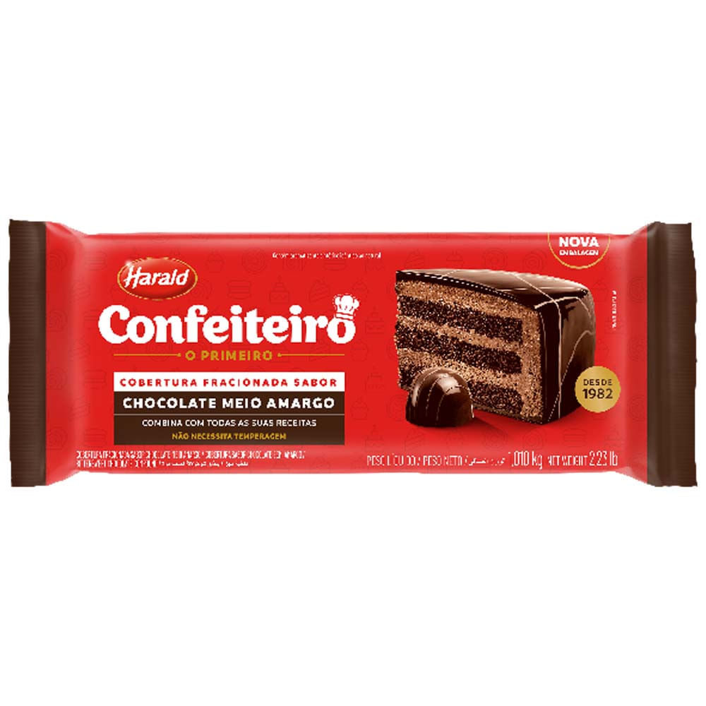 ChocolateHaraldConfeiteiroBarra101KgMeioAmargo