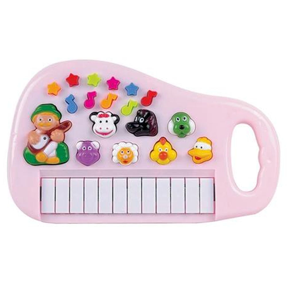 Piano Infantil Teclado Música Educativo Brinquedo Fazendinha