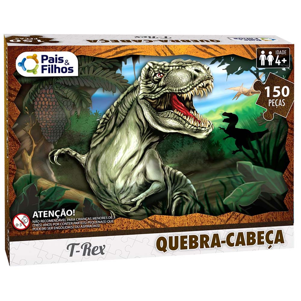 QuebraCabecaTRex150PecasPaiseFilhos