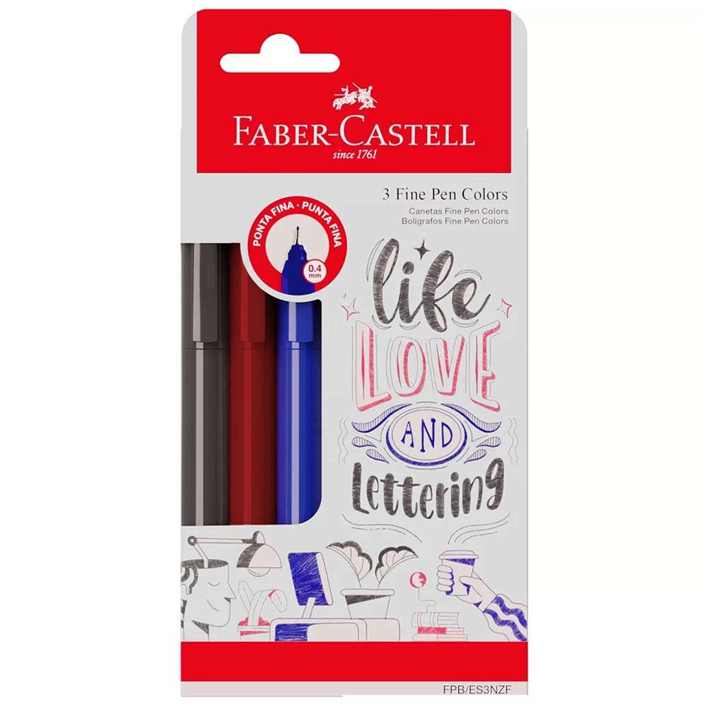 CanetaFinePen3Cores04FaberCastell