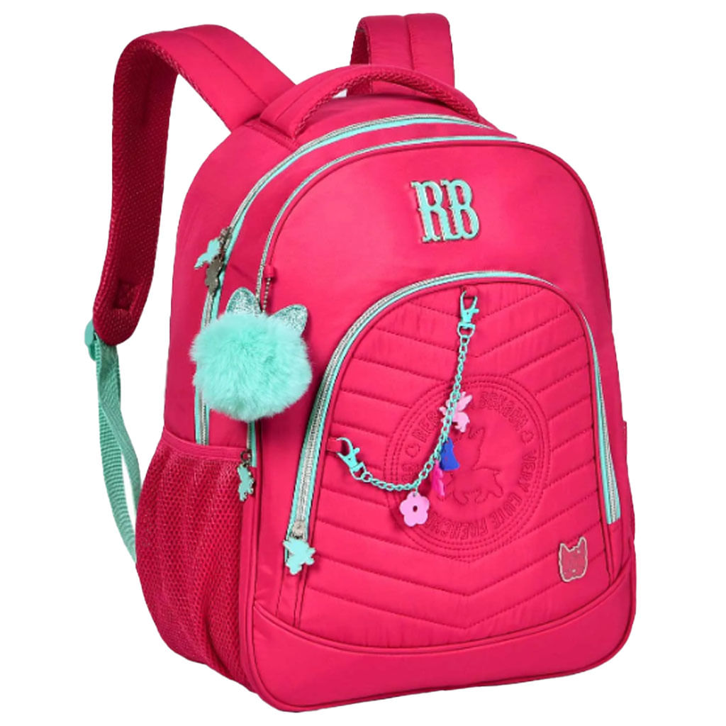 Mochila Escolar Rebecca Bonbon Pink Clio Style RB24028 | Costa Atacado