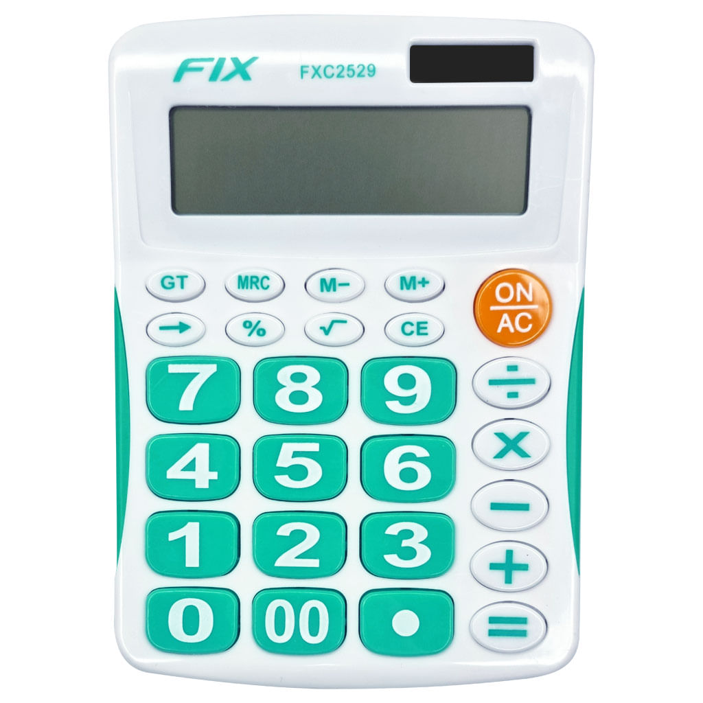 CalculadoradeMesa12DigitosVerdeFixFXC2529